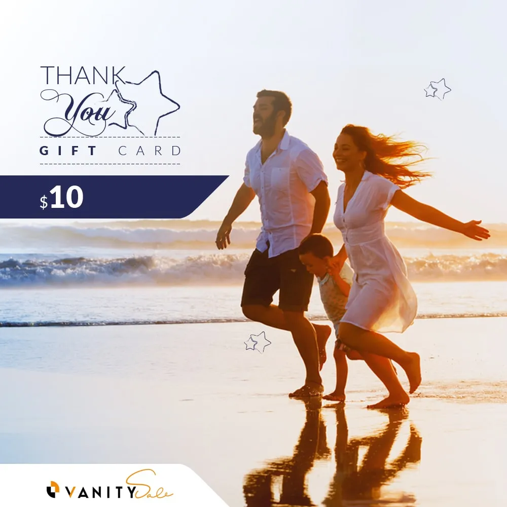 VANITY SALE Elegant Thank You Gift Cards 10 dollars – Stylish Design Cards