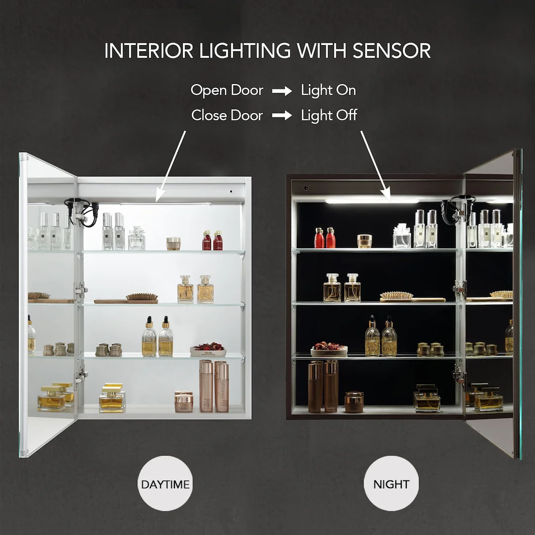 Vera – 24 Inches LED Medicine Cabinet 20″L / 20″R / 24″L / 24″R / 30″ / 36″ / 48″