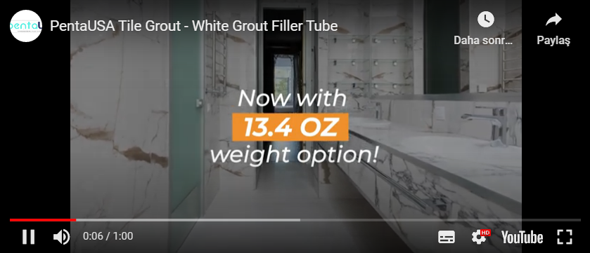 PentaUSA Tile Grout - Grout Filler Repairs Renews Tube, Fast Drying Grout  Repair Kit, Odorless Grout Paint, Advanced Formula - Restore and Renew  Grout