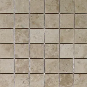 Cappuccino Mosaic Polished Marble 12"x12" (2"x2" Chip Size)